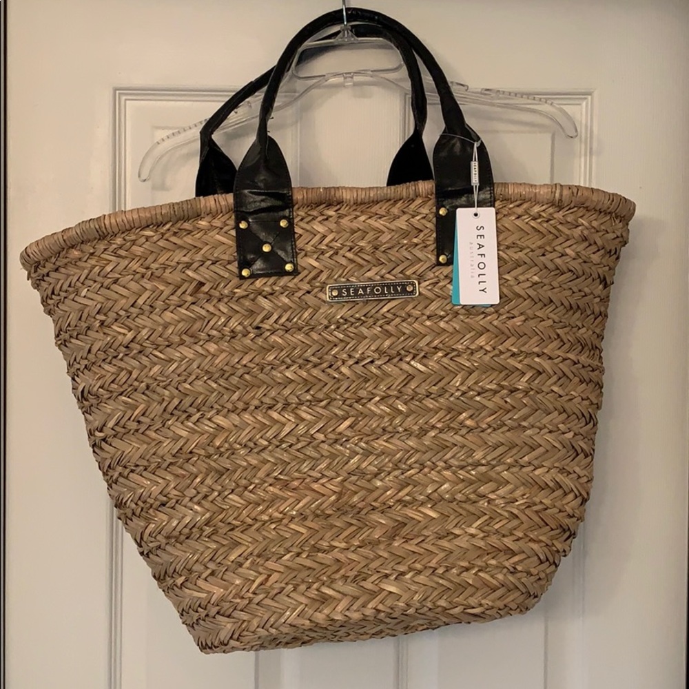 Seafolly Wicker Beach Bag Tote